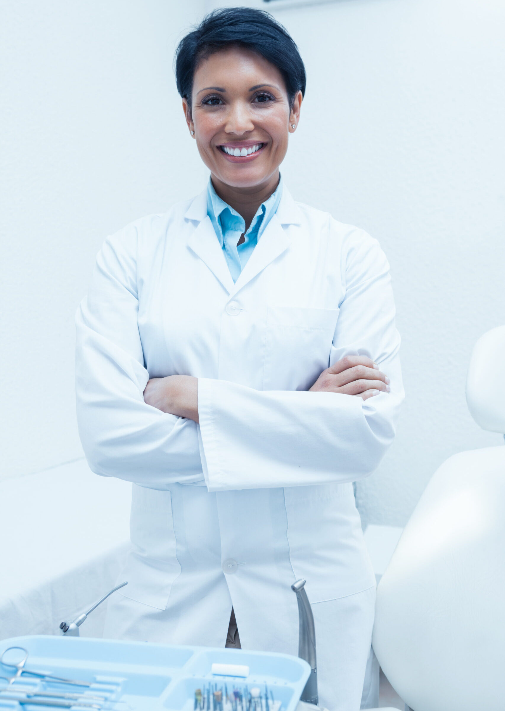 smiling female dentist